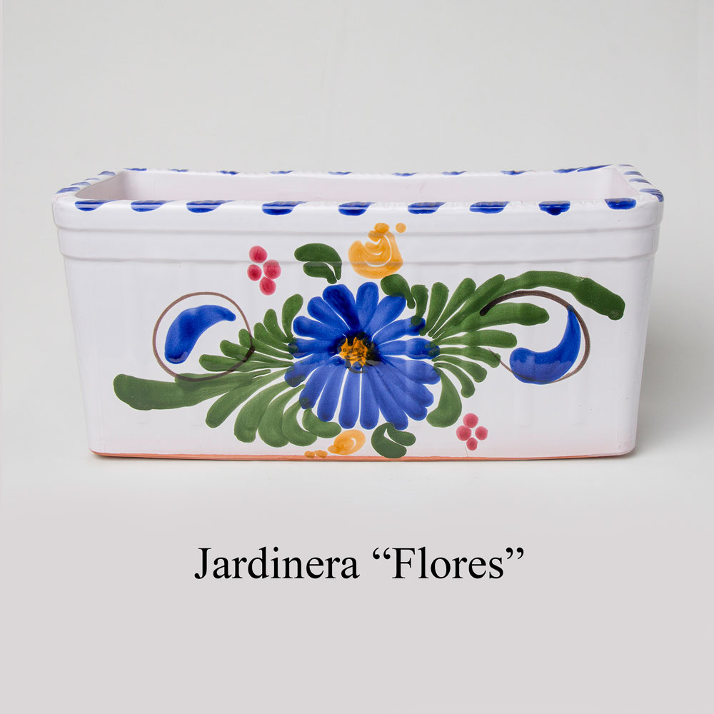 Jardinera Flores también disponible en la variedad de colores de la imagen