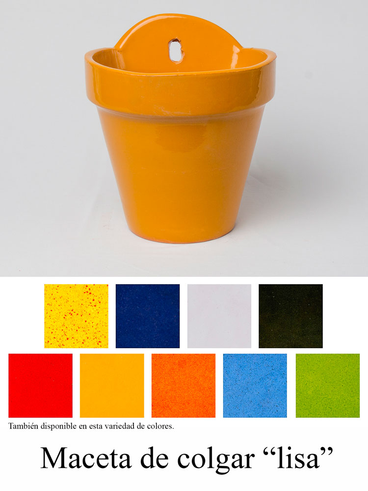 Producto Jardinería Maceta de colgar lisa también disponible en la variedad de colores de la imagen