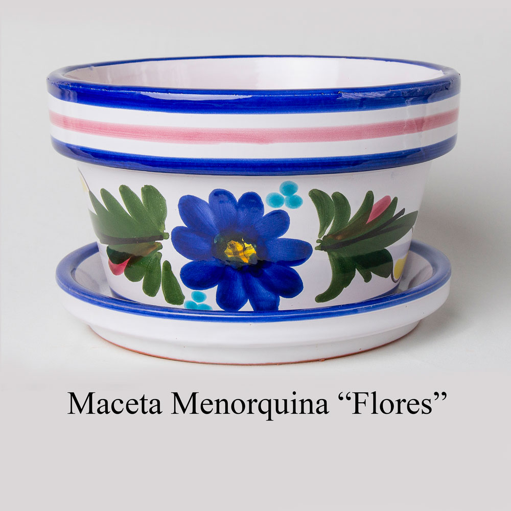 Maceta Menorquina Flores