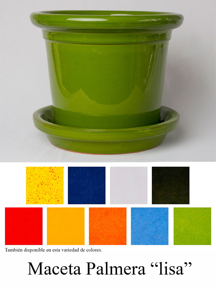Producto Jardinería Maceta Palmera lisa también disponible en la variedad de colores de la imagen