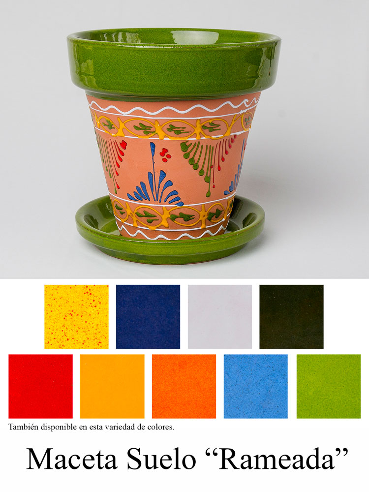 Productos Jardinería Maceta Suelo Rameada también disponible en la variedad de colores de la imagen